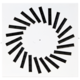 Swirl diffuser steel with adjustable deflectors - 400x400 mm - RAL 9016