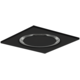 Ceiling diffuser steel round air outlet for supply and exhaust 595x595 mm - 200 mm - RAL 9005