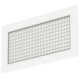 Wall grille aluminum with fixed grid - with friction springs - 600x300 mm - RAL 9016