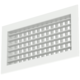 Wall grille aluminum double adjustable - with friction springs - 800x150 mm - RAL 9016