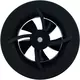Solara bathroom fan with heat mover - 100 mm diameter - matte Black