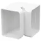 ClimaConnect inner bend for mounting duct 100 mm - RAL 9010