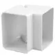 ClimaConnect outer bend for mounting duct 75 mm - RAL 9010