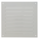 Outside grille square 150x150mm aluminum - RAL9010