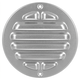 Outer grille round 80 mm aluminum - anodized aluminum