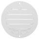 Outside grille round 80 mm aluminum - RAL9016