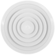 Ceiling diffuser round with fixed pattern Ø 250 mm - RAL9016