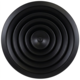 Ceiling diffuser round with fixed pattern Ø 250 mm - RAL9005 30% gloss