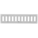Wall grille adjustable 300x100 mm metal - RAL 9016