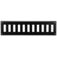 Wall grille adjustable 500x100mm metal - RAL9005 30% glossy