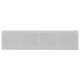 Wall grille 500x150mm aluminum - RAL9016