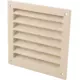 Exterior wall grille aluminum 100x100 mm - RAL 1015