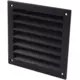 Exterior wall grille aluminum 100x100 mm - RAL 9005