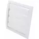 Gravity grille overpressure ventilation grille 190x190 diameter: 150 white - ND15Z
