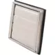 Stainless steel front grille 150mm with movable vanes high exhaust - EL-SS-OP150 SS