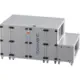 Maxivent WTW air handling units with counterflow heat exchanger, 7600 m³/h, with hot-water coil and DX cooling, horizontal, right-side configuration - PHE 7600 H WDJR T 02