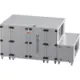 Maxivent WTW air handling units with counterflow heat exchanger, 7600 m³/h, with hot-water coil and cold-water coil, horizontal left-hand configuration - PHE 7600 H WKJL T 02