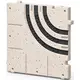 Ergovent curved corner piece for modular insertable linear grilles with 3 slots