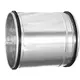 Extended sliding joint with gasket 250 mm (galvinised)