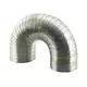 Rigid aluminium ventilation hose diameter 120 mm length 1.5 metres