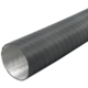 Rigid aluminium ventilation hose diameter 100 mm length 3 metres - anthracite
