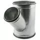 T-piece Ø 200mm with spigot Ø 100mm for spiral duct (45°)
