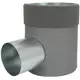 Thermoduct flat duct connector diameter 150mm H=80 mm single