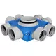 UniflexPlus ventilation sub-distribution box 8x Ø90 mm with spigot Ø160 mm