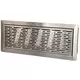 Vent-Axia Uniflexplus moveable floor grille with slots - Brushed stainless steel - VRVBS