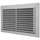 Ventilation grille rectangular with grill 250x170 grey - VR2517P
