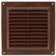 Ventilation grille plastic square 150x150 mm brown - VR1550B