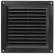 Ventilation grille plastic 150x150 mm black - VR1515M