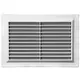 Ventilation grille rectangular with grill 250x170 white - VR2517