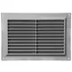 Ventilation grille rectangular with grill 250x170 grey - VR2517P