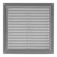 Ventilation grille square with grill 250x250 grey