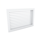 Wall grille 400 x 150, aluminium, with screw fixing and individually adjustable vanes - mixed colour RAL 9003