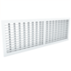 Wall grille 600 x 100, aluminium, with clamping springs and double adjustable vanes - mixed colour RAL 9003
