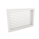 Wall grille 400 x 100, aluminium, with clamping springs and individually adjustable vanes - mixed colour RAL 9010