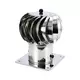 Wind-powered roof fan Cowl 150 mm stainless steel including roof slab - 65m3/h