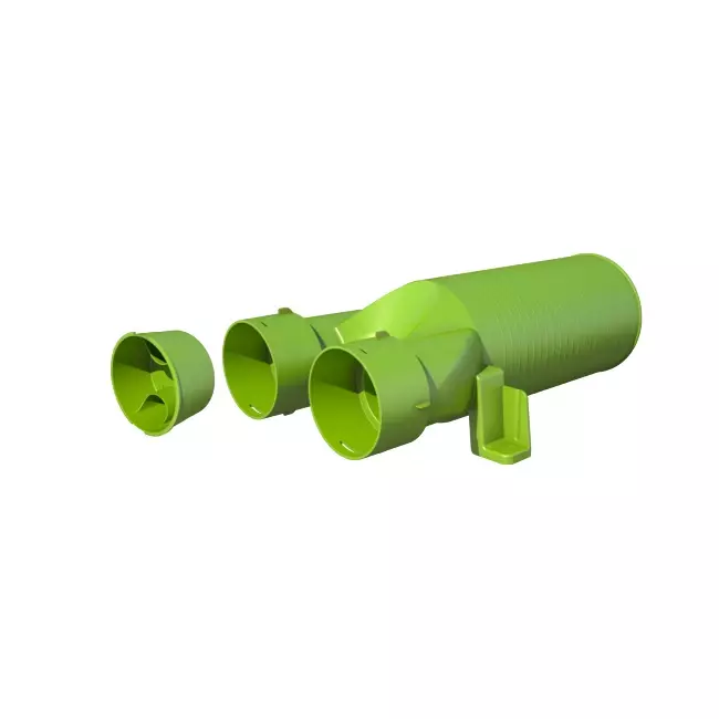 Ubbink Air Excellent 34C valve adapter 125 2x180°
