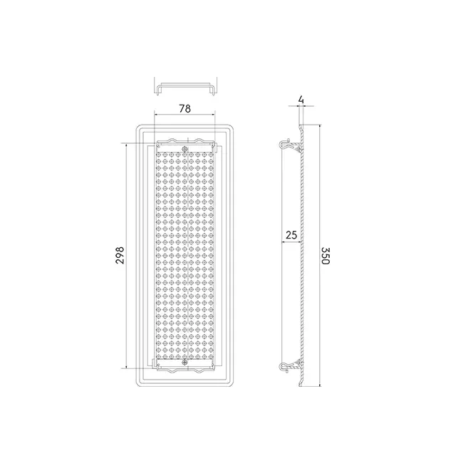 Ubbink Air Excellent 35SC floor grille metal white