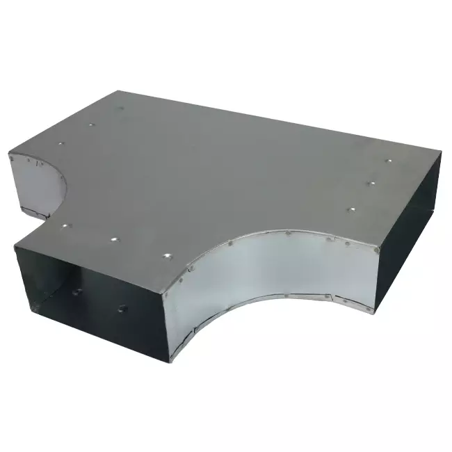 T-piece 90 degrees 300x80 mm - 170x80 mm for ducting