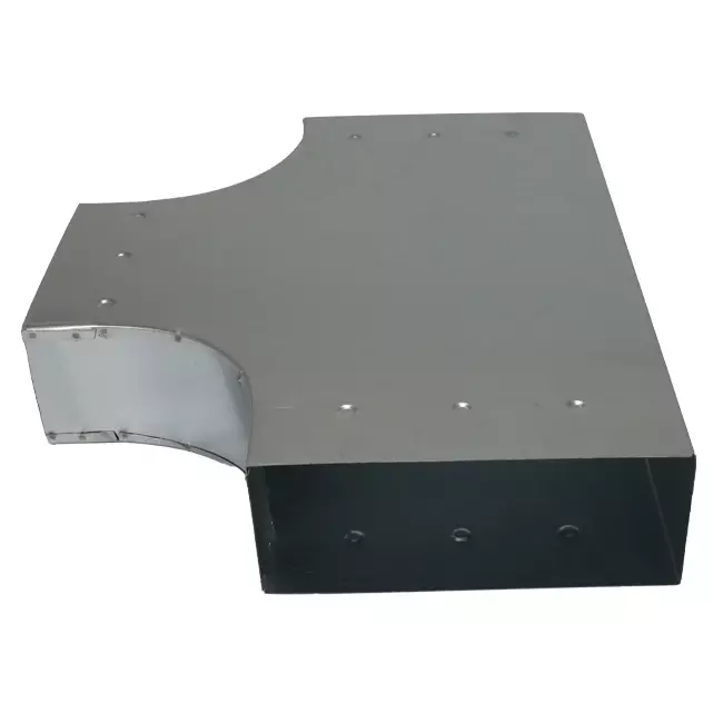 T-piece 90 degrees 300x80 mm - 170x80 mm for ducting