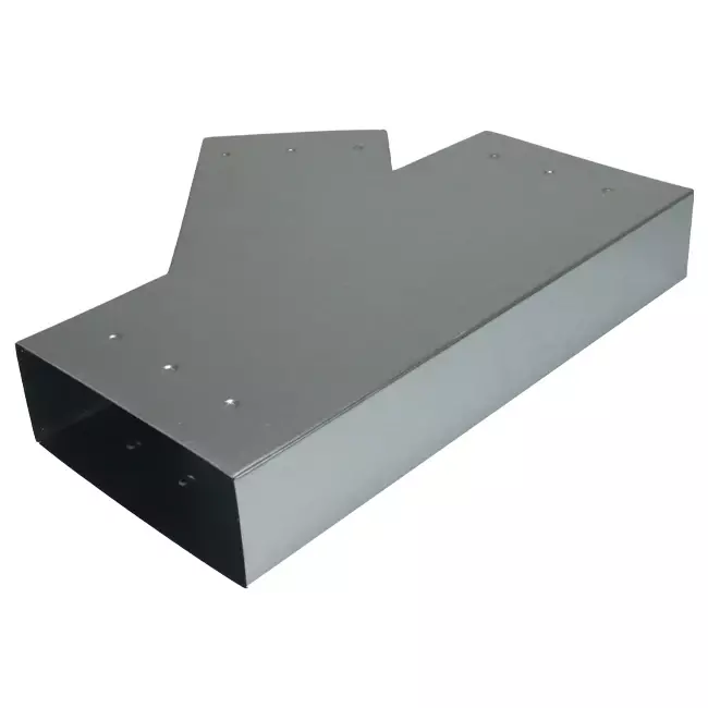 T-piece 45 degrees 220x80 mm - 170x80 mm for ducting