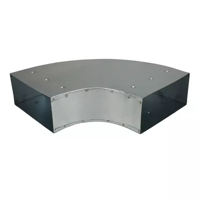 Bend 90 degrees 170x80 mm horizontal duct