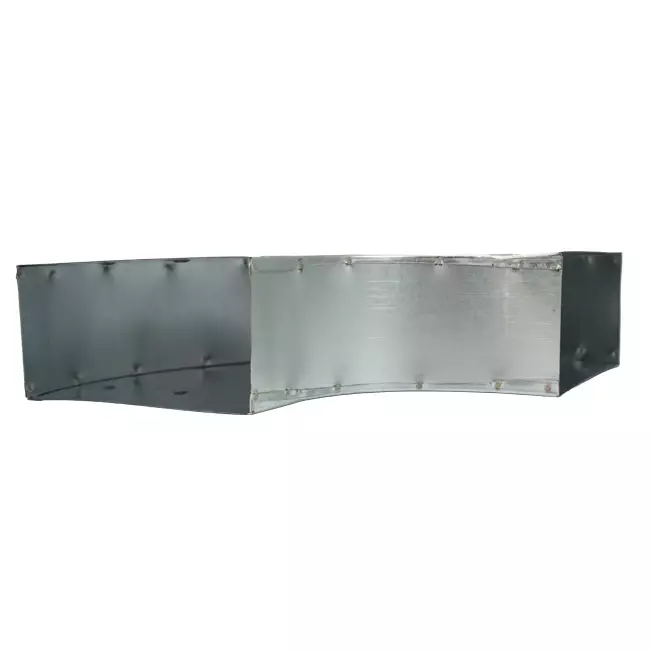 Bend 90 degrees 170x80 mm horizontal duct