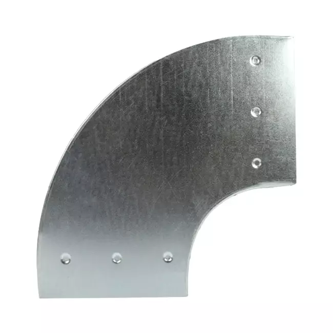 Bend 90 degrees 170x80 mm horizontal duct