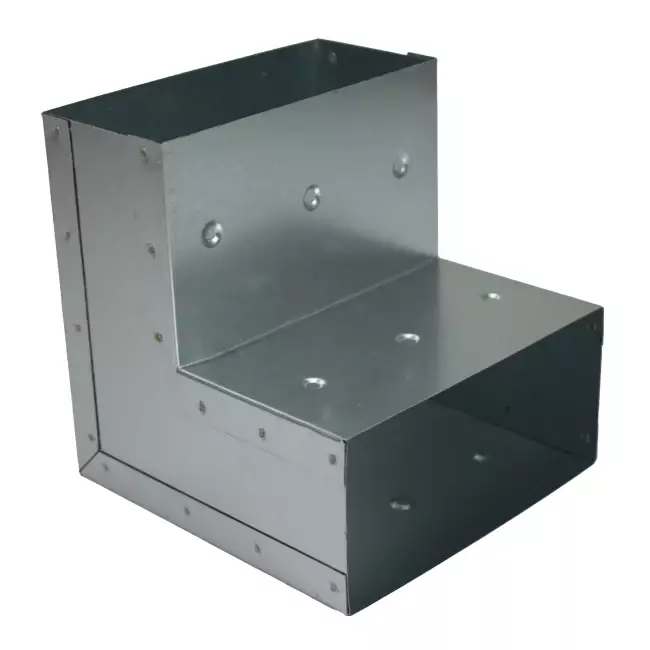 Bend 90 degrees 170x80 mm vertical duct