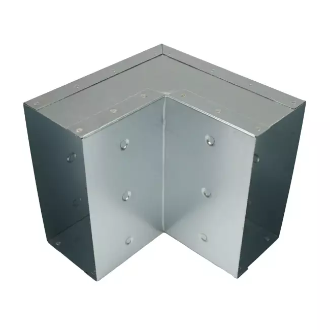 Bend 90 degrees 170x80 mm vertical duct