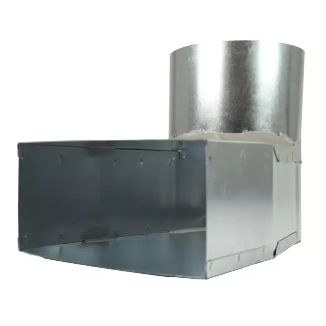 Slate corner piece 170x80 mm to diameter 125 mm for inlet duct